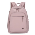 Ultraleichter fliederfarbener Nylon Rucksack mit mehreren Taschen für Outdoor-Reisen - Rosa