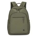 Olivgrüner leichter Outdoor-Rucksack mit mehreren Taschen und Nylongewebe-Design - Grün