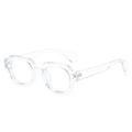Stylish clear transparent square blue light blocking glasses with stylish polygon frame - Clear