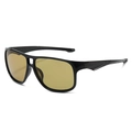 Lunettes de soleil sport polarisées pour hommes avec monture noire et verres jaunes - Standard / Monture Noire Verres Dorés