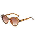 Retro-Sonnenbrille im Cat-Eye-Stil mit Leoparden-Rahmen und braunen Verlaufsgläsern - Normal / Leopard-Rahmen Braune Verlaufsgläser