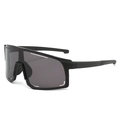 Gafas de sol deportivas de ciclismo con montura negra mate y lentes gris oscuro - Montura Negra Lentes Grises