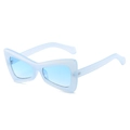 Occhiali da sole a farfalla cat eye alla moda con montatura e lenti blu chiaro - Montatura Blu / Lenti Blu