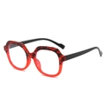 Occhiali TR anti-luce blu con montatura tartarugata rossa e aste nero opaco - Leopardo Rosso