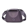 Lightweight purple oxford shell bag with adjustable strap and large capacity for women - Purple