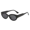 Occhiali da sole vintage gatto con montatura nera e lenti polarizzate grigio scuro - Standard / Montatura nera standard con lenti nero-grigio