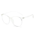 Transparent TR90 round frame blue light blocking glasses with clear resin finish - Transparent Frame / Transparent Clear (Anti-Blue Light)