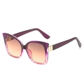 Occhiali da sole cat eye montatura sfumata viola rosa e lenti arancioni donna - Montatura Sfumata Viola-Tè Lenti Rosa