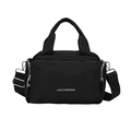 Grande borsa tote nera in nylon con logo GENTLEWOMAN e tasche multifunzionali - Nero
