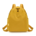 Zaino impermeabile in nylon giallo senape da donna con spallacci regolabili - Giallo