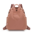 Zaino alla moda in nylon resistente all'acqua per donna in rosa corallo vintage - Rosa