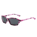 Occhiali da sole Y2K trendy con montatura camouflage rosa e nera e lenti grigie - Mimetico Rosa Lenti Grigie