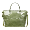 Sac fourre-tout en Tyvek vert avec couche PVC transparente et bandoulière réglable - Vert