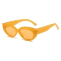 Occhiali da sole cat-eye retrò con montatura arancione e lenti coordinate da donna - Montatura Arancione / Lenti Arancioni