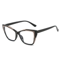 Occhiali anti luce blu cat-eye con montatura in TR90 nero e marrone da donna - Montatura Nero Lucido(C0.1)