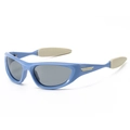 Polarized sports sunglasses with light blue cat-eye frame and dark grey lenses - Regular / Regular (Incl. 13% VAT) Blue Frame Grey Lenses