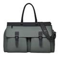Borsa da viaggio grigia casual con tasche frontali e tracolla regolabile per uomini - Verde
