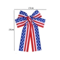 Detailed size specifications for the patriotic 13cm by 18cm American flag bow hair clip - Stars And Stripes Large Bow (04#)