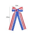 Haarstrik voor Onafhankelijkheidsdag met Amerikaanse vlag en sterren, 19 cm lang - Sterren En Strepen Zwaluwstaart Strik (02#)