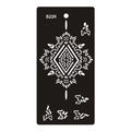 Henna-Tattoo-Schablone S226 im Mandala-Stil mit geometrischen Rauten-Blumenmustern - S226