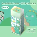 Gomma per cancellare a sandwich con dinosauro cartone animato per bambini verde 40x16x13mm - Piccolo Dinosauro