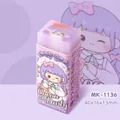 Simpatica gomma a sandwich viola con motivo a cartoni animati e design del marchio - Bambina