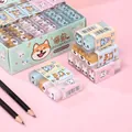 Cute cartoon pet sandwich eraser set with animal patterns in a 24-piece bulk box - Cute Pets Series