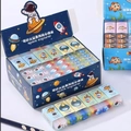Space series sandwich eraser set featuring cute astronaut and rocket patterns for students - Space Series