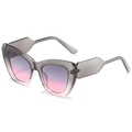 Occhiali da sole cat eye con montatura grigia e lenti sfumate rosa viola - Montatura Grigia Lenti Sfumate Grigio Rosa