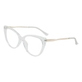 Cat eye transparent frame glasses with slim gold metal temples for a retro chic look - Standard (Incl. 13% Tax) Transparent Frame