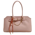 Sac sous le bras rose minimaliste à grande capacité avec corde décorative et cœur doré - Sans Pendentif / Rose
