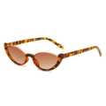 Lunettes de soleil œil-de-chat avec monture écaille et verres bruns dégradés rétro - Nouveau Style / Standard (TVA de 13 % incluse) monture léopard et verres double thé