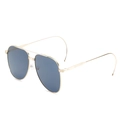 Classic pilot sunglasses with gold metal frame and dark grey polarized lenses - New Style / Gold Frame Grey Lens