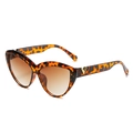 Occhiali da sole vintage cat eye con montatura tartarugata e lenti marroni sfumate - Montatura Leopardata Lenti Marroni Sfumate
