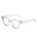Fashionable transparent light purple oval sunglasses with a stylish lightweight TR90 frame - New Style / Regular (Incl. 13% VAT) Purple Frame Clear Lenses