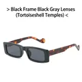 Quadratische Sonnenbrille mit schwarzem Rahmen, grauen Gläsern und Tortoise-Bügeln - Auf Lager / Regulär (inkl. 13 % MwSt.) Dunkelgrüngestell Schwarze Gläser Leopardenbügel