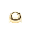 Mini-Umhängetasche aus Gold-Acryl mit Bonbonfarben-Finish und eleganter Metallkette - Gold