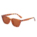 Chic tortoiseshell cat-eye sunglasses with brown lenses in a vintage small frame - Ready Stock / Regular (Incl. 13% VAT) Leopard Frame All Tea Lenses