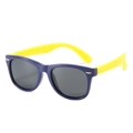 Polarized kids sunglasses featuring dark blue frames with bright yellow temples - Standard (Inc. 13% VAT) Dark Blue Frame Yellow Temples Grey Lenses / New Product Launch