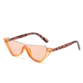 Lunettes de soleil carrées oversize avec verres ambrés et monture en écaille de tortue - Monture Jaune Verres Marron Clair