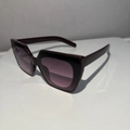 Schicke dunkelrote Cat-Eye-Sonnenbrille mit lila Verlaufsgläsern für Damen - Weinroter Rahmen Lila Rosa Gläser