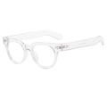 Classic round transparent eyeglasses frame for men and women model 52332 - Clear Transparent Frame Clear Lens
