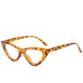 Montatura per occhiali cat-eye con motivo tartarugato classico e finitura lucida - Montatura Leopardata