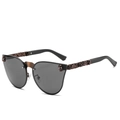 Lunettes de soleil gothiques avec branches en bronze à motif crâne et verres gris - En stock / Standard (incl. 13 % TVA) monture bronze verres gris noir