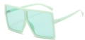 Oversized square frame sunglasses in a light mint green finish with tinted lenses - Ready Stock / Regular (Inc. 13% VAT) Jelly Green Frame with Green Lenses