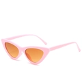 Lunettes de soleil œil de chat monture rose vif et verres orange au style rétro - En stock / Standard (TVA de 13 % incl.) 5 monture rose et verres thé