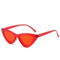 Lunettes de soleil œil-de-chat rouges transparentes avec monture rétro pour un look chic - En stock / Standard (TVA de 13 % incl.) 8 monture rouge et verres rouges