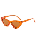 Lunettes de soleil œil de chat orange avec monture transparente et verres marrons - En stock / Standard (TVA de 13 % incl.) 3 monture thé et verres thé