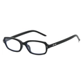 Classic black square frame sunglasses with retro silver rivet accents and tinted lenses - Regular / Black Frame Clear Lens (Non-Polarized/Anti-Blue Light)