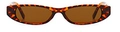 Retro small frame sunglasses featuring a vintage leopard tortoise pattern and tea lenses - In Stock / Regular Leopard Print Sunglasses with Tea Lenses (C11)